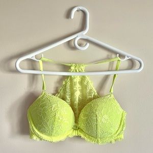 Pink Racerback Push-up Bra